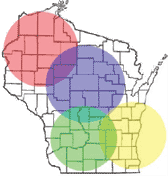 PA Program Distance Education - WI Map