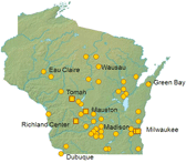 Wisconsin Research and Education Network (WREN) Members Map