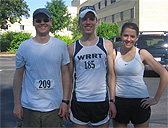 Residents Dan Sutton, MD and Chris Frank MD, PhD compete in local run.