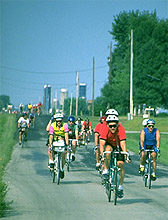 Biking in Outgamie County.