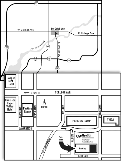 Fox Valley Clinic Map