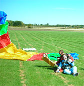 Erin Kimball M.D. works on her landings.