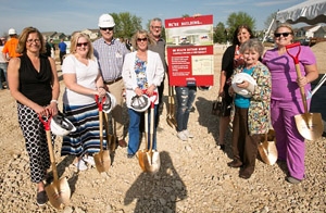 Groundbreaking at the new UW Health Cottage Grove clinic, one of two new family medicine clinics opening this winter. 