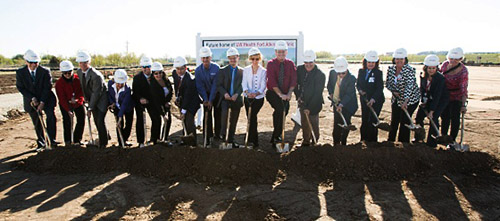 Groundbreaking at the new UW Health Fort Atkinson clinic. 