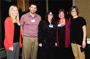 Belleville Clinic faculty and staff: Anna Helwig, RN; Michael Bloyer; Lisa Way; Sally Jeglum; Jennifer Lochner, MD. A Microsystems team there won a Davis Award for improving lab result communication.