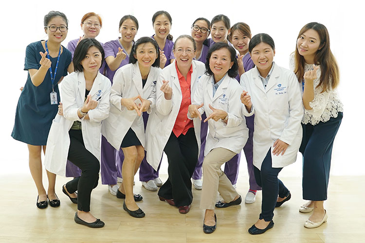 Dr. Jordhen and her Shanghai UFH colleagues.