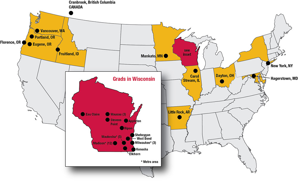 2018 DFMCH Grads Map