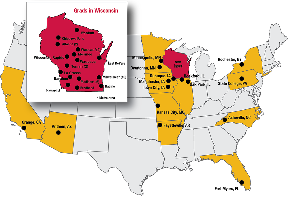 2020 Residency Grads Map