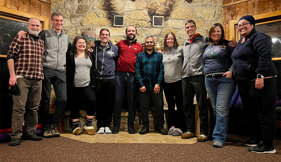 Fellows retreat group photo.