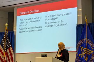 Dr. Asma Ali presents at the NRSA.