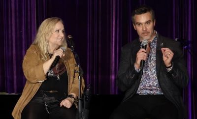 Christopher Nicholas, PhD (right), and Melissa Etheridge 